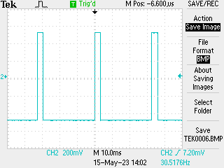 Long waveform displaying in oscilloscope Long waveform displaying in oscilloscope