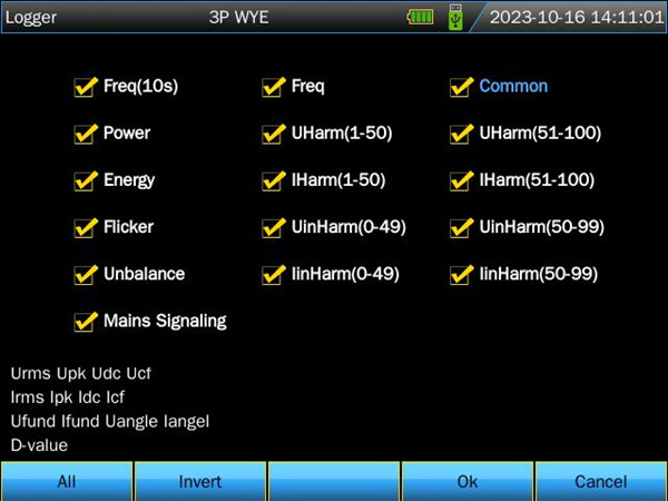 Parameters of Logger Parameters of Logger