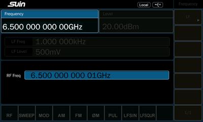 Frequency range: 9 kHz~6.5 GHz Frequency range: 9 kHz~6.5 GHz